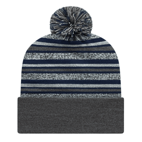 Cap America RKL12 Striped Knit Cap with Cuff Unisex Accessories Hats & Caps