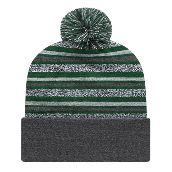 Cap America RKL12 Striped Knit Cap with Cuff Unisex Accessories Hats & Caps