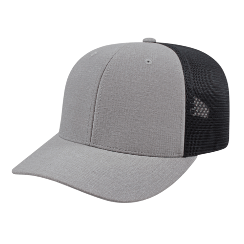 Cap America i8509 Flexfit 110® Mélange Trucker Mesh Back Cap Unisex Accessories Hats & Caps