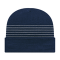 Cap America RKT12 Thin Striped Knit Cap with Cuff Unisex Accessories Hats & Caps