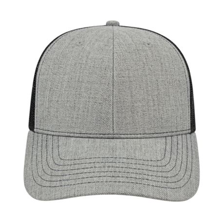 Cap America i3035 Blended Wool Acrylic Trucker Mesh Back Cap Unisex Accessories Hats & Caps