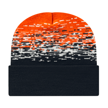 Cap America RKS12 Static Pattern Knit Cap with Cuff Unisex Accessories Hats & Caps