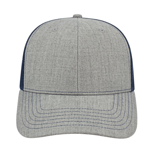 Cap America i3035 Blended Wool Acrylic Trucker Mesh Back Cap Unisex Accessories Hats & Caps