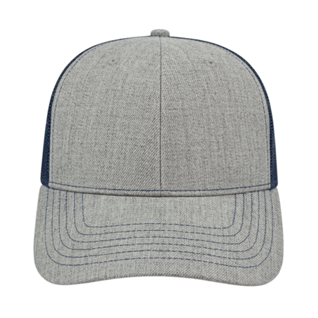 Cap America i3035 Blended Wool Acrylic Trucker Mesh Back Cap Unisex Accessories Hats & Caps