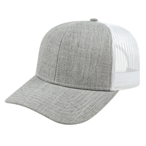 Cap America i3035 Blended Wool Acrylic Trucker Mesh Back Cap Unisex Accessories Hats & Caps
