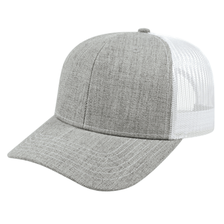Cap America i3035 Blended Wool Acrylic Trucker Mesh Back Cap Unisex Accessories Hats & Caps