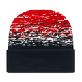 Cap America RKS12 Static Pattern Knit Cap with Cuff Unisex Accessories Hats & Caps