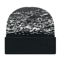 Cap America RKS12 Static Pattern Knit Cap with Cuff Unisex Accessories Hats & Caps