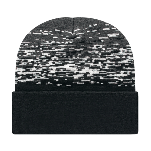 Cap America RKS12 Static Pattern Knit Cap with Cuff Unisex Accessories Hats & Caps