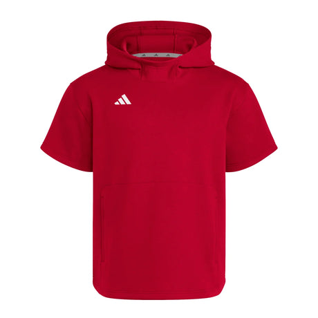 adidas Men's Dugout Short Sleeve Baseball Hoodie-1