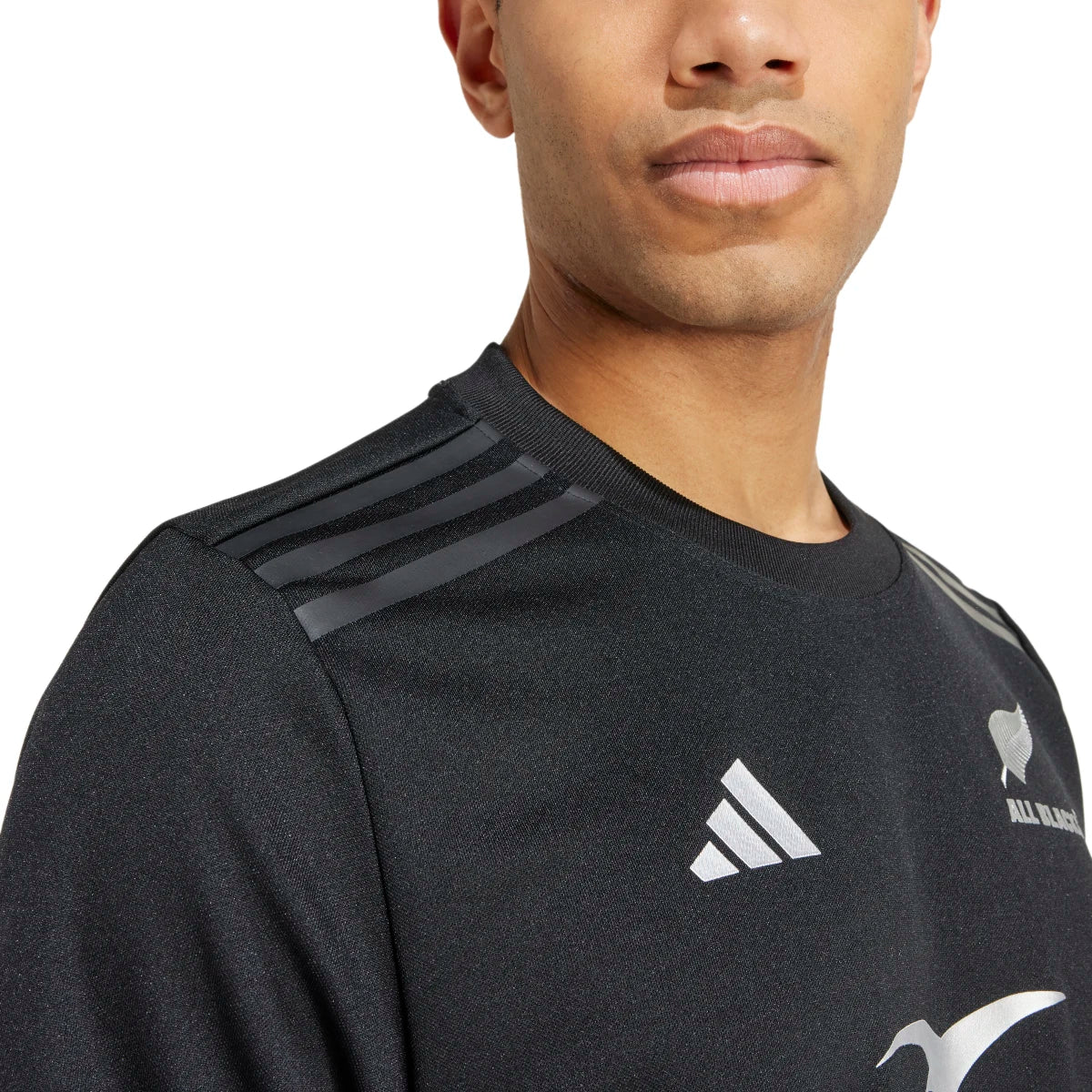 adidas Men's All Blacks Rugby Short Sleeve Jersey Mens Apparel Shirts & Tops