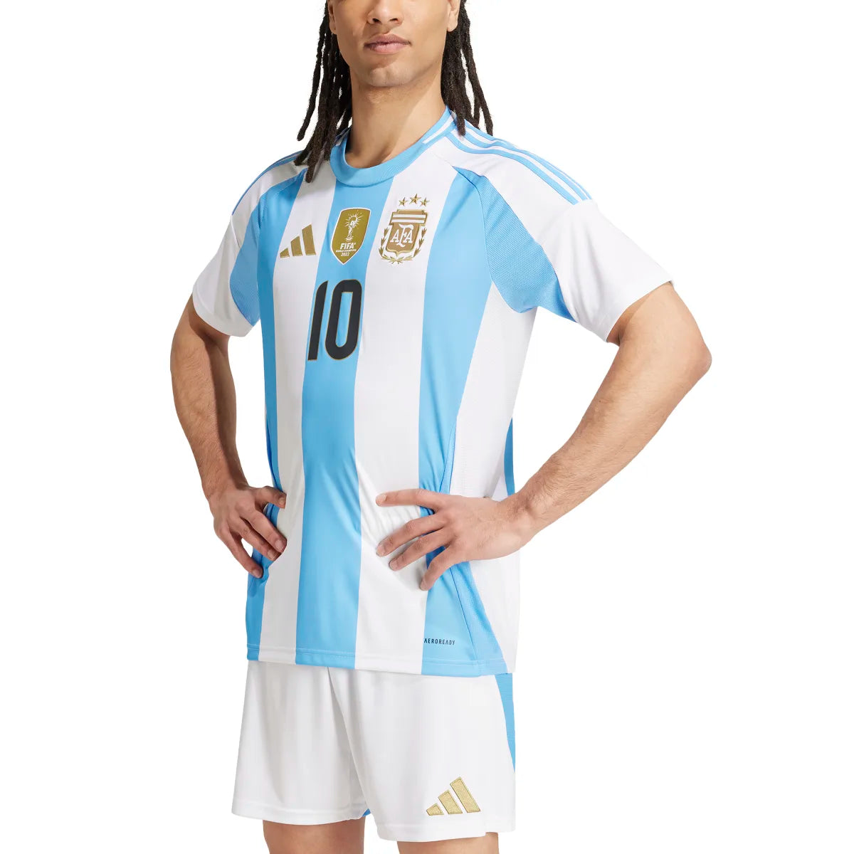 adidas Men's Argentina 24 Messi Home Jersey Soccer Uniforms & Apparel All