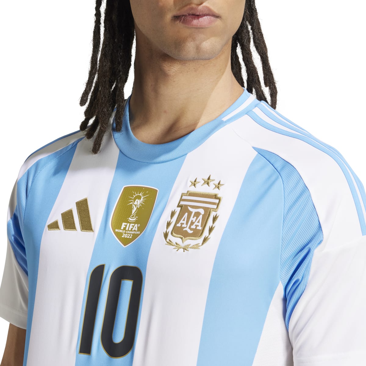 adidas Men's Argentina 24 Messi Home Jersey Soccer Uniforms & Apparel All