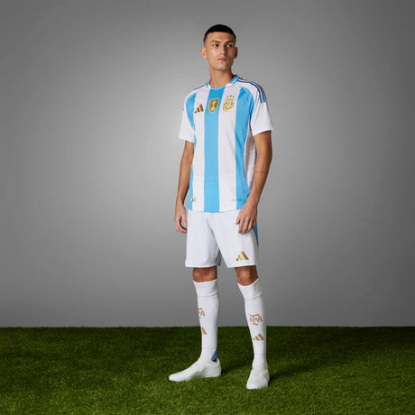 adidas Men's Argentina 2024 Authentic Home Jersey Soccer Uniforms & Apparel All