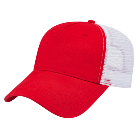 Cap America X-tra Value Five Panel Trucker Mesh Back Cap Unisex Accessories Hats & Caps