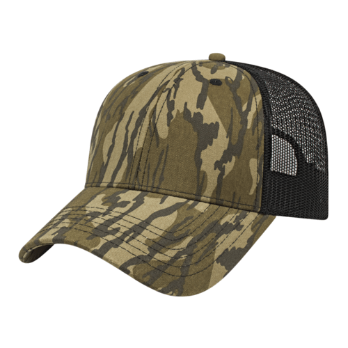 Cap America Camo Trucker Mesh Back Cap Unisex Accessories Hats & Caps