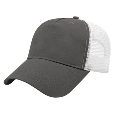 Cap America X-tra Value Five Panel Trucker Mesh Back Cap Unisex Accessories Hats & Caps