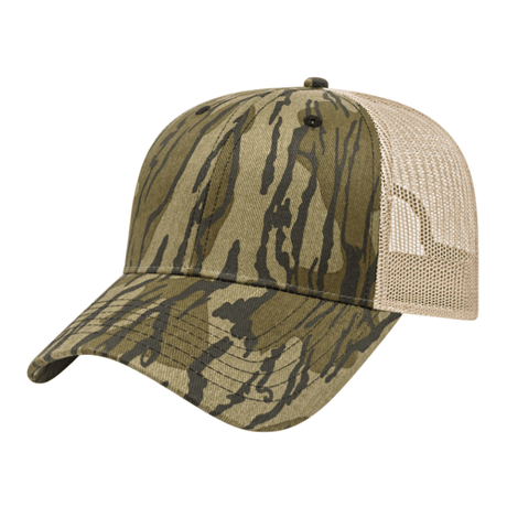 Cap America Camo Trucker Mesh Back Cap Unisex Accessories Hats & Caps