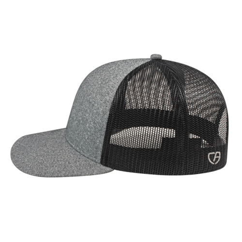 Cap America i8518 Premium Mélange Trucker Mesh Back Cap Unisex Accessories Hats & Caps