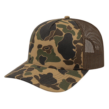 Cap America Duck Camo Trucker Mesh Back Cap Unisex Accessories Hats & Caps