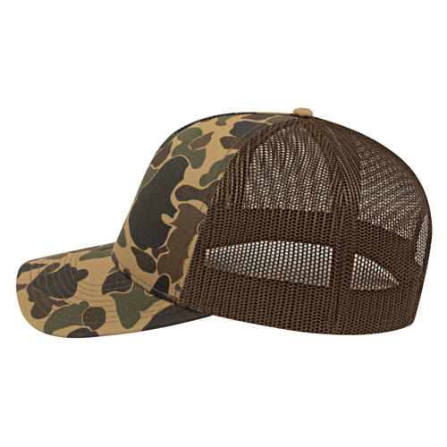 Cap America Duck Camo Trucker Mesh Back Cap Unisex Accessories Hats & Caps