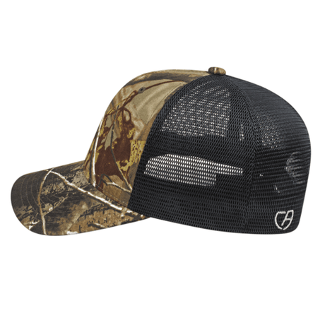 Cap America Flexfit 110 Premium Camo Trucker Mesh Back Cap Unisex Accessories Hats & Caps