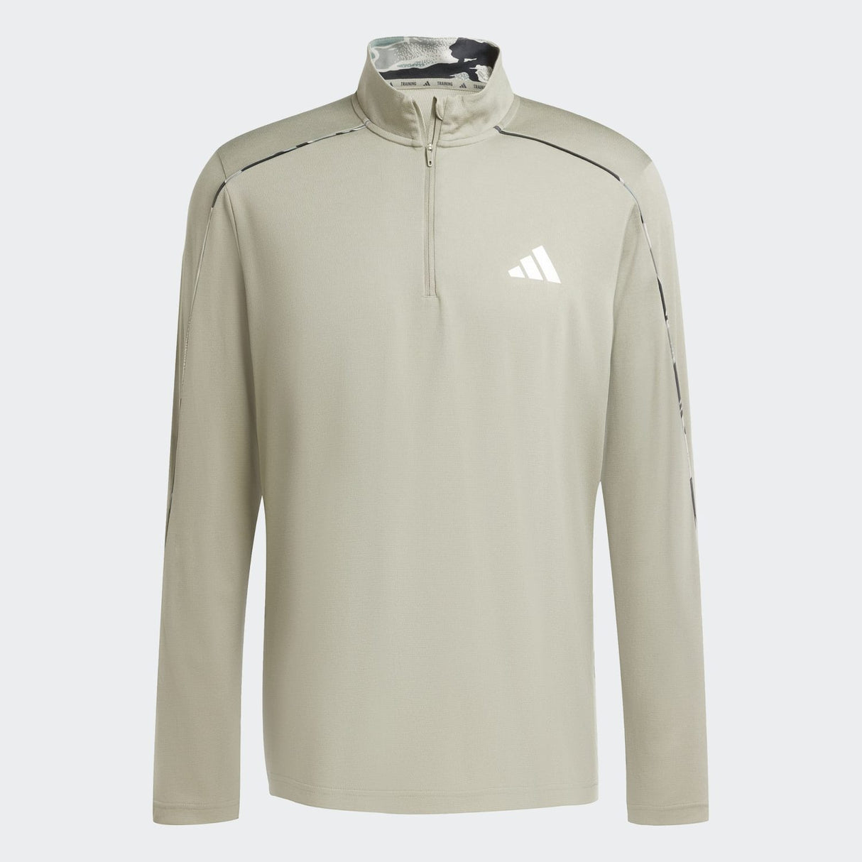adidas Men's Train Essentials Camo 1/4-Zip Long Sleeve Tee