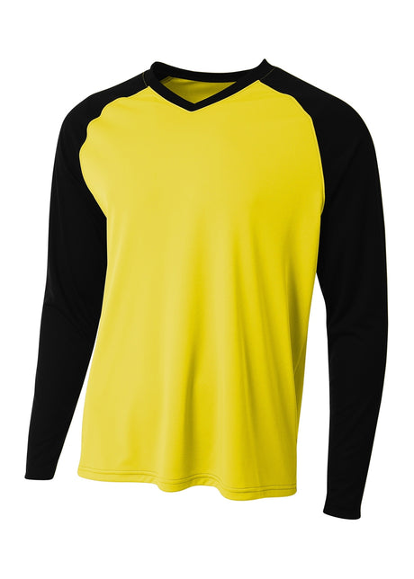 A4 Men's Long Sleeve Strike Raglan Tee Mens Apparel