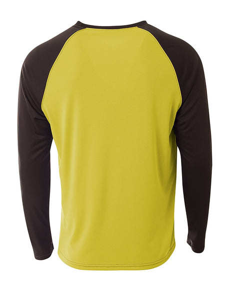 A4 Men's Long Sleeve Strike Raglan Tee Mens Apparel