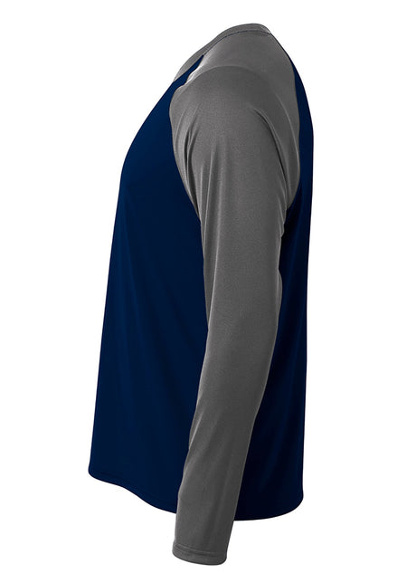 A4 Men's Long Sleeve Strike Raglan Tee Mens Apparel