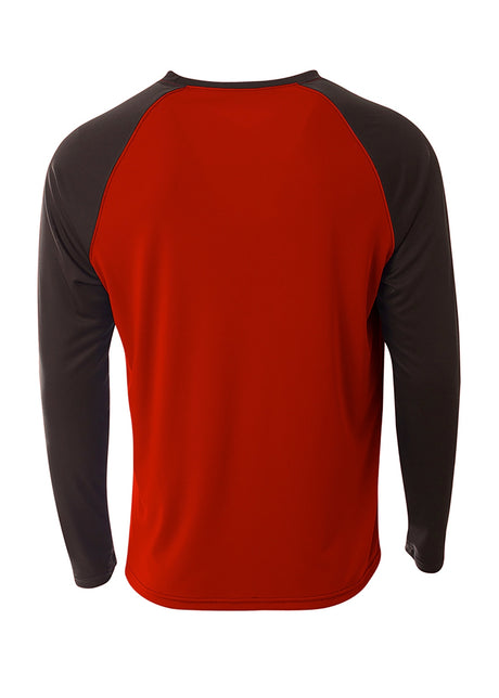 A4 Men's Long Sleeve Strike Raglan Tee Mens Apparel