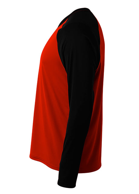 A4 Men's Long Sleeve Strike Raglan Tee Mens Apparel