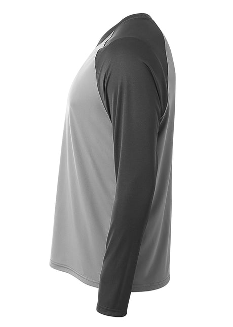 A4 Men's Long Sleeve Strike Raglan Tee Mens Apparel