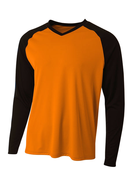 A4 Men's Long Sleeve Strike Raglan Tee Mens Apparel
