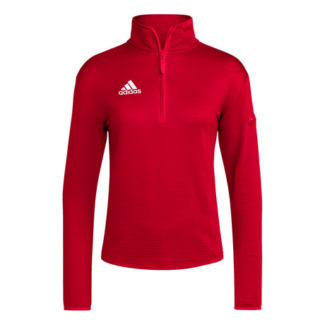 adidas Women's Coach Long Sleeve 1/4 Zip Jacket-1