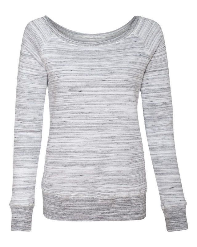 BELLA + CANVAS Women's Sponge Fleece Wide-Neck Sweatshirt BC7501