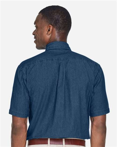 Harriton Men's Denim Shirt-5
