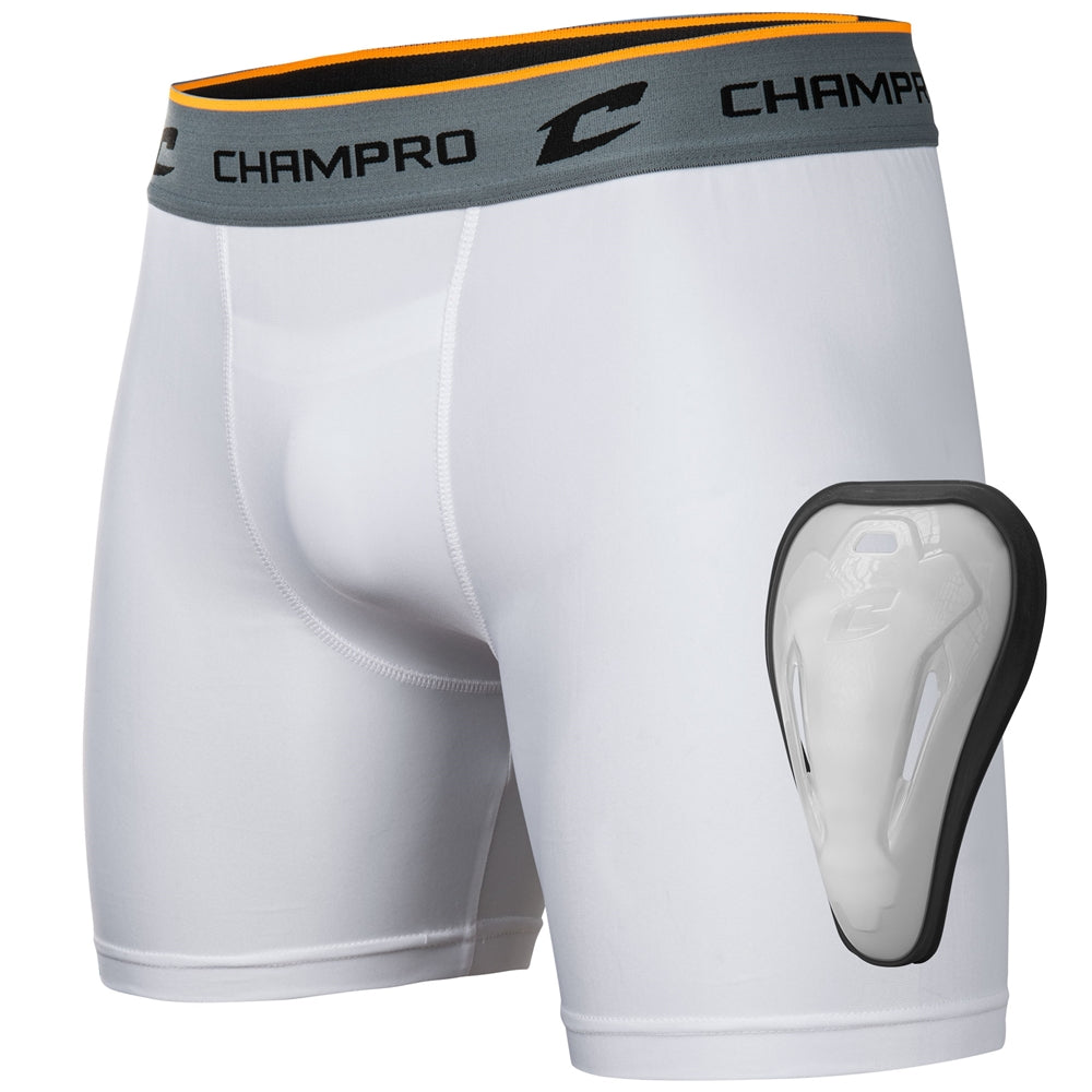 Champro Men's Compression Boxer Short With C-Flex Cup-1