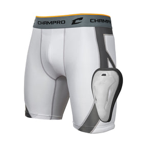 Champro Youth Wind-Up Compression Sliding Shorts with Cup-1