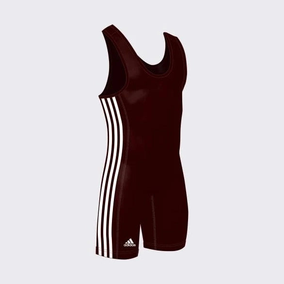 adidas Youth 3 Stripes Wrestling Singlet-1