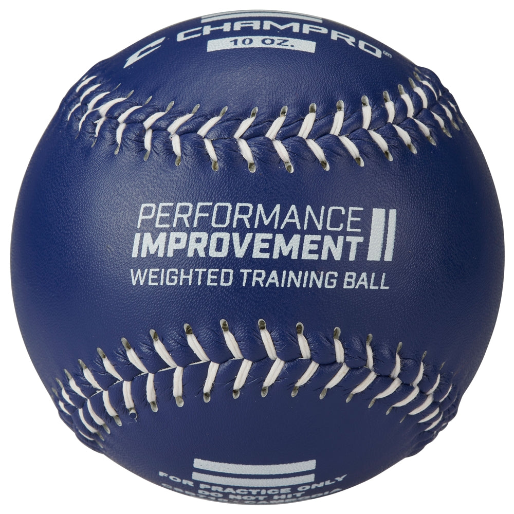 Champro Royal Blue 10oz Weighted Training Softball in Retail Packaging