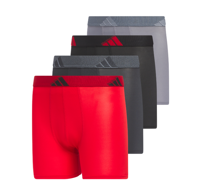 adidas Youth Microfiber 4-Pack Boxer Brief