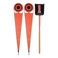 Markwort Football Premium Down Box and Chain Set - Orange/Black