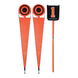 Markwort Football Premium Down Box and Chain Set - Orange/Black