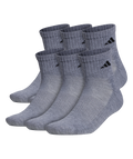 adidas Men's Athletic Cushioned Quarter Socks (3-Pairs)-1