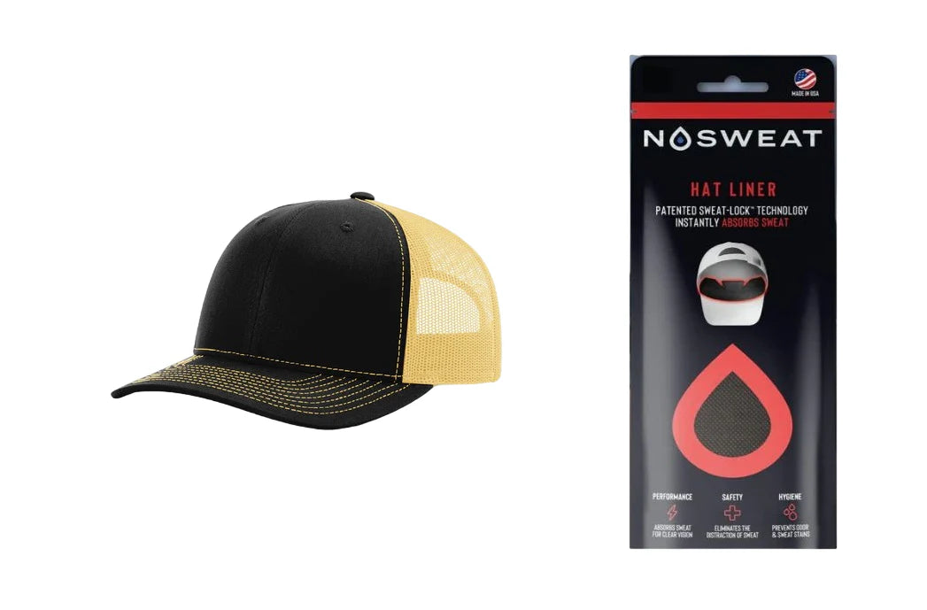 Richardson 112 Trucker Hat with NoSweat Hat Liner Combo