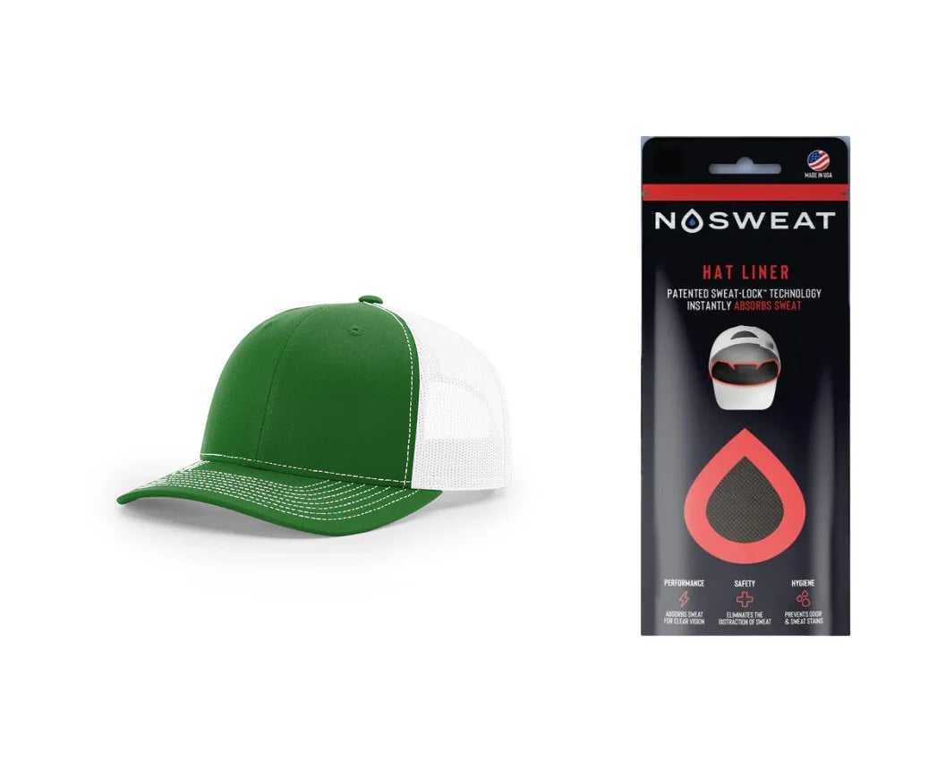 Richardson 112 Trucker Hat with NoSweat Hat Liner Combo