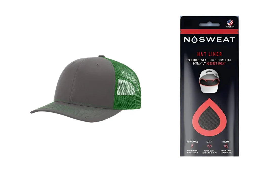 Richardson 112 Trucker Hat with NoSweat Hat Liner Combo