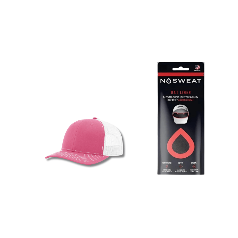 Richardson 112 Trucker Hat with NoSweat Hat Liner Combo