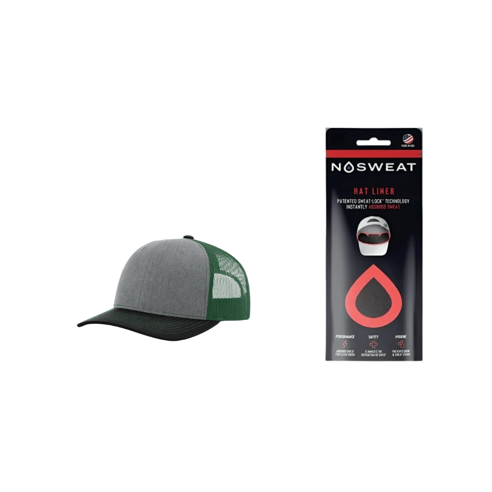 Richardson 112 Trucker Hat with NoSweat Hat Liner Combo